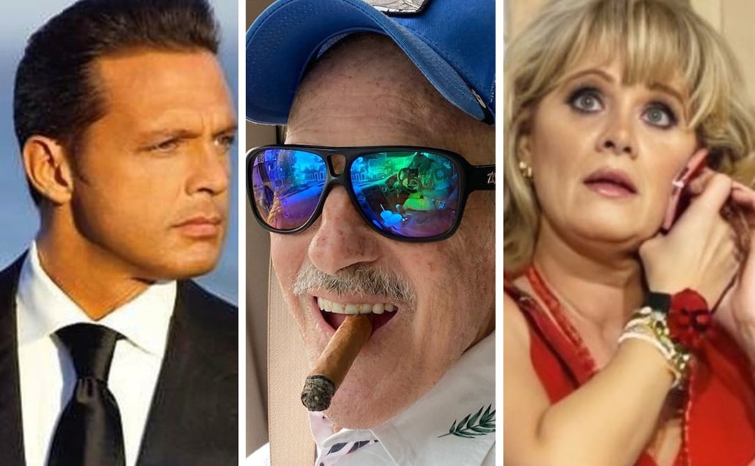 Erika Buenfil, Andrés García y Luis Miguel. Foto: producción El Universal