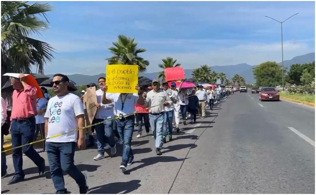 En Tamaulipas marchan contra la reforma judicial. Foto: Archivo / EL UNIVERSAL
