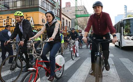 Inauguran Trolebici de Eje Central; convivirán bicicletas y Trolebús en carriles confinados