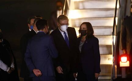 Llega Kamala Harris a México