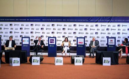 David Monreal y Claudia Anaya intercambian acusaciones durante debate en Zacatecas