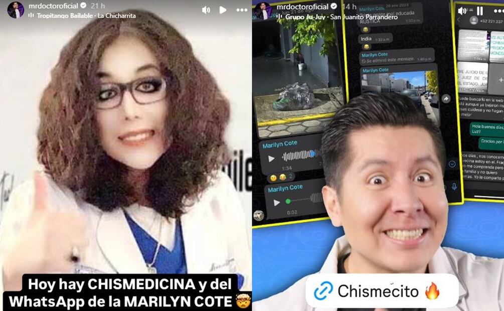 Mr Doctor saca a la luz las “palancas” de Marilyn Cote, decía ser familiar de Peña Nieto. Foto: Captura de pantalla
