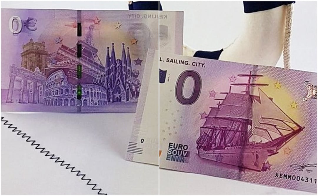Billete de cero euros. Foto: Especial