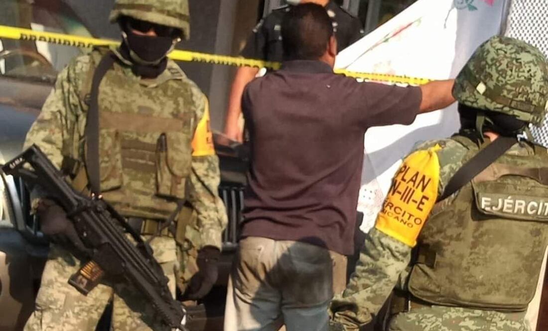 Integrantes de la Policía Municipal, de la Secretaría de Seguridad del Estado de México, la GN y la Sedena realizaron un operativo para localizar a los responsables del doble homicidio, pero no tuvieron éxito. Foto: Especial