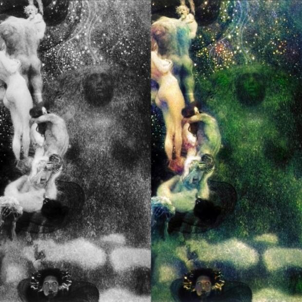 Google Arts & Culture recupera los colores de las “Pinturas de la Facultad”, de Klimt, obras destruidas en la Segunda Guerra Mundial