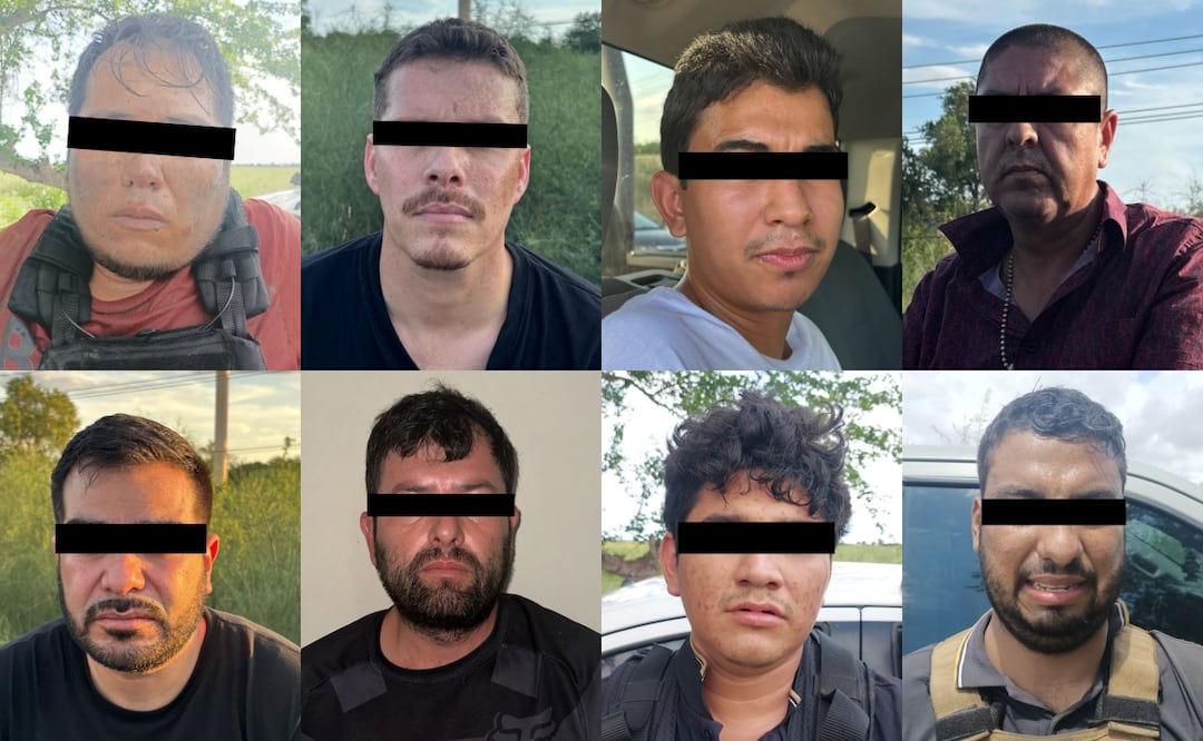 Los nueve integrantes del Cártel del Pacífico detenidos en Sinaloa pertenecen a la facción “Los Mayos” y “Los Chapitos” (14/08/2025). Foto: Especial