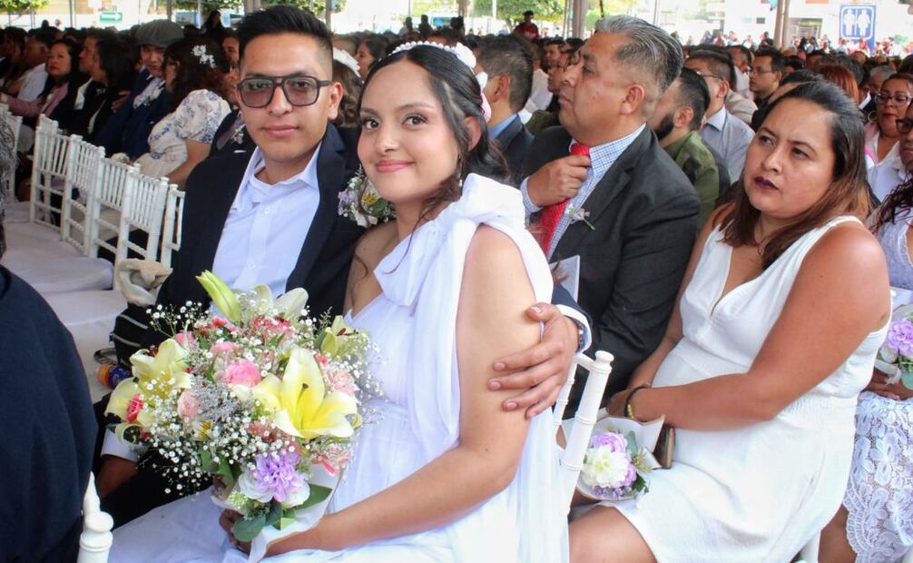 Realizan boda comunitaria en Atizapán de Zaragoza en el Estado de México. Foto: Brenda Martínez/EL UNIVERSAL