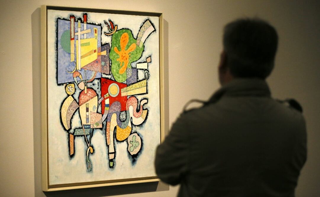 Vista de la obra "Complex Simple" (1939), que forma parte de la muestra "Kandinsky. Una retrospectiva". (FOTO: EFE)