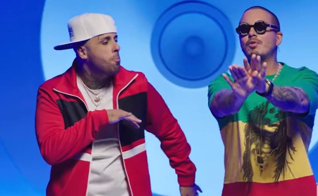 Nicky Jam y J. Balvin se unieron en "X (Equis)" Foto: Tomada de video