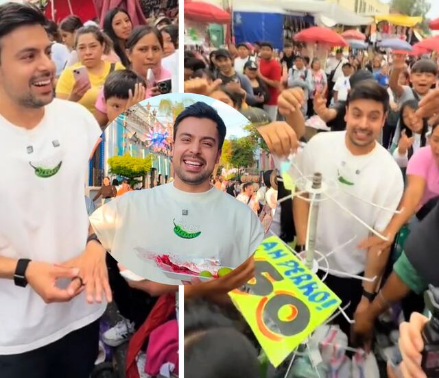 Influencer estadounidense compra todas las bolsas a un vendedor; la multitud se descontrola al recibirlas gratis