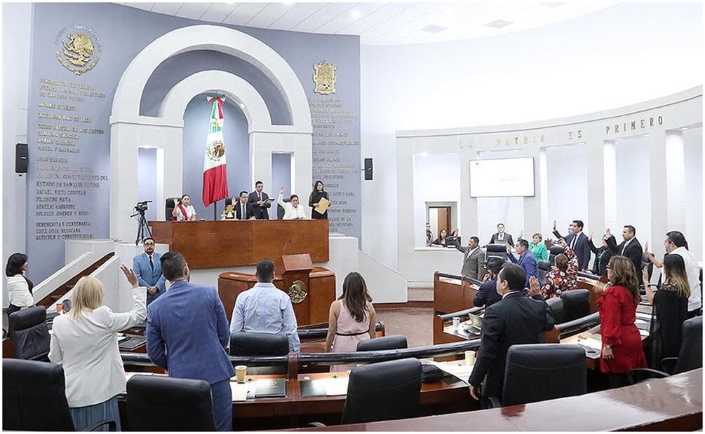 Congreso de SLP aprueba reforma judicial enviada por el Senado. Foto: Especial