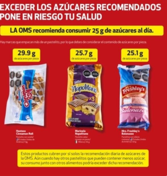 Estos son los pastelitos con exceso de azúcar y los que no deben consumir los niños, alerta Profeco