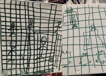 Con dibujos, pediatras en EU alertan sobre salud de niños migrantes en centros fronterizos