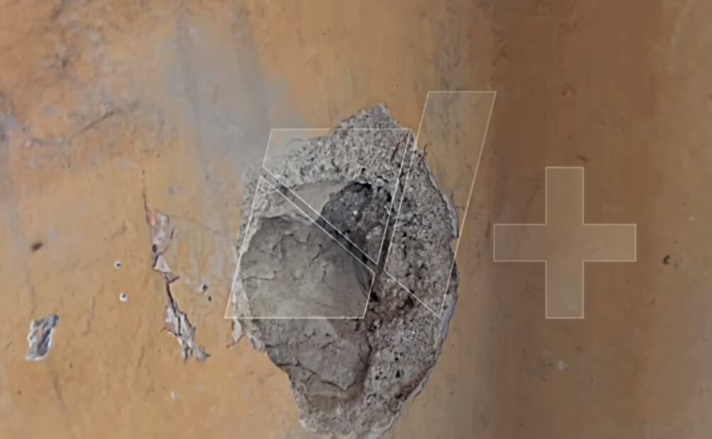 Impactos de bala tras ataque contra jóvenes. Foto: Captura de pantalla