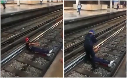 Joven en posible estado de ebriedad cae a las vías del Metro Candelaria