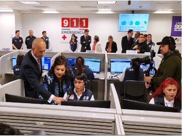 Clara Brugada promete fortalecer línea de emergencia 911; atiende 5 millones de llamadas diarias en CDMX
