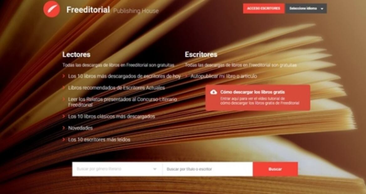 5 sitios legales de Internet para descargar libros gratis