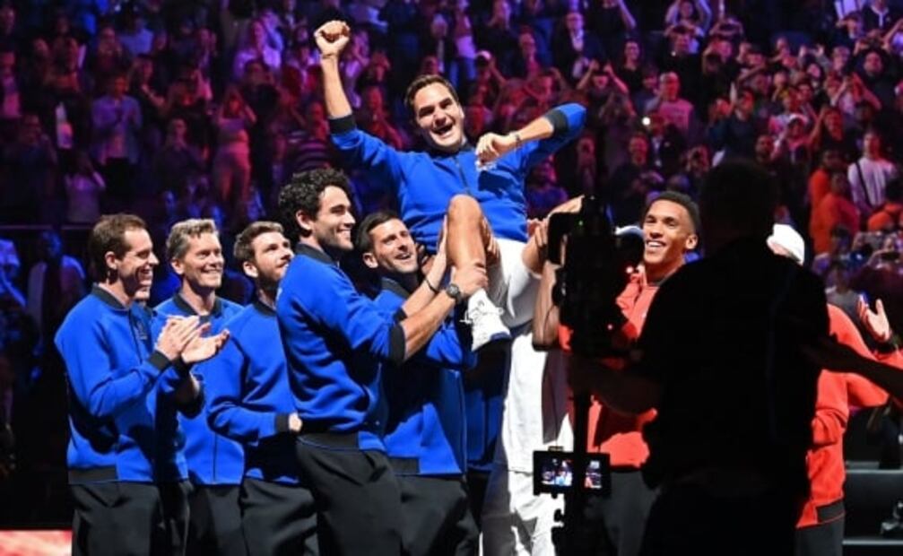 GALERÍA: El adiós de Roger Federer junto a Rafael Nadal