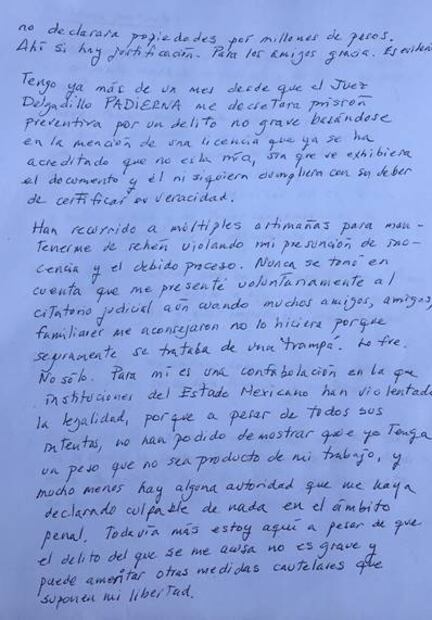 Rosario Robles exige a AMLO juicio justo; “¿por qué esa saña?”, pregunta