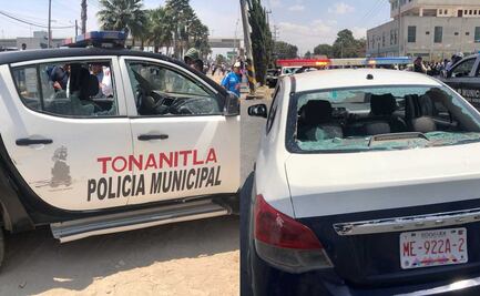 Reportan disputa territorial con tubos, palos, piedras y balazos en Tecámac entre pobladores y policías