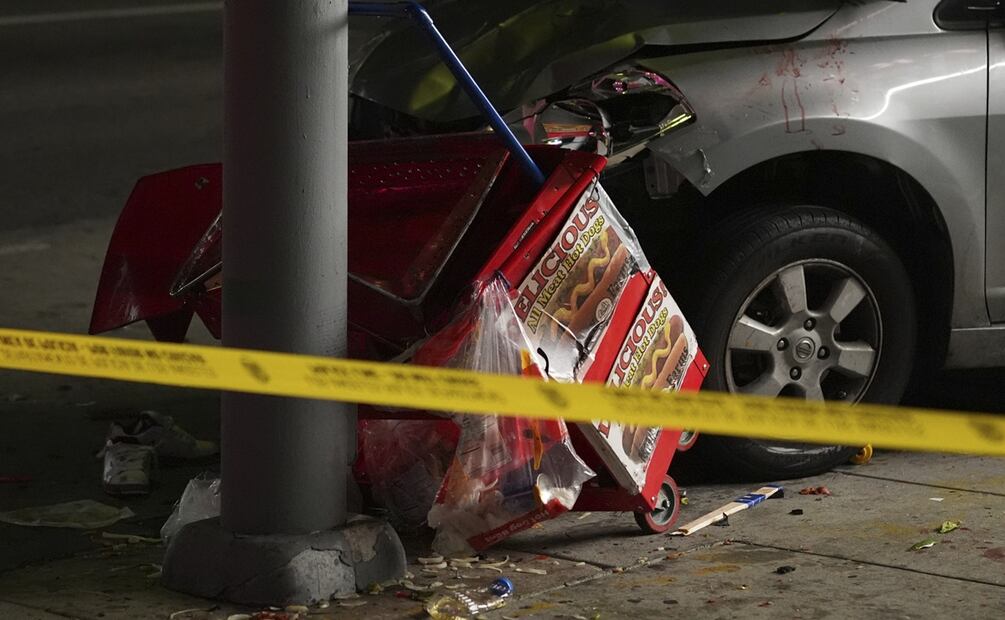 Un atropello múltiple en el bulevar de Santa Monica, en Los Ángeles, California, dejó más de 30 heridos. Foto: AP