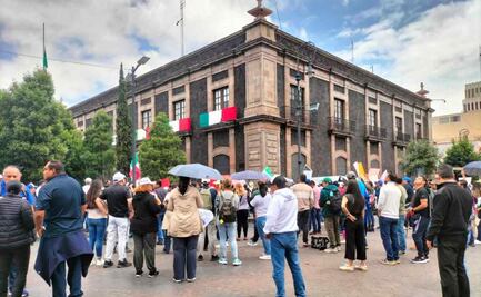 VIDEO: Trabajadores del Poder Judicial se manifiestan en Congreso Mexiquense por aprobación de Reforma 