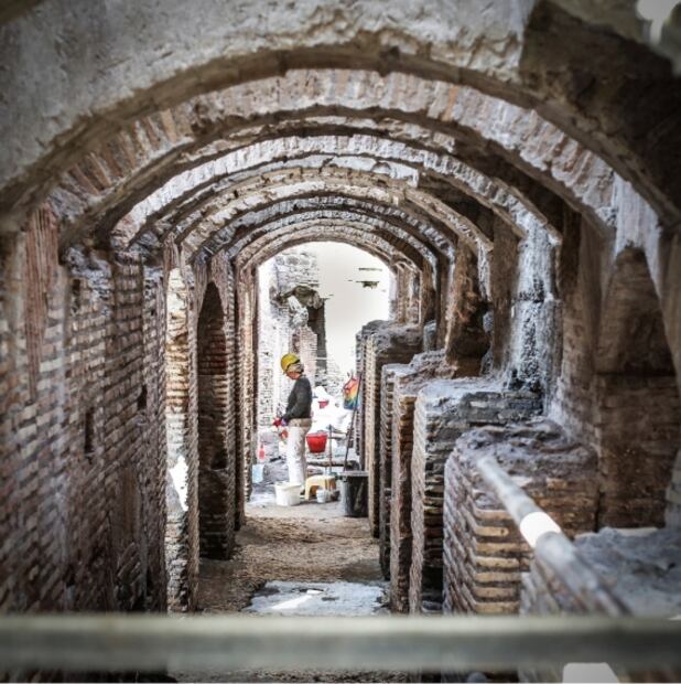 Las criptas del Coliseo de Roma finalmente "ven la luz"