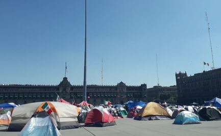 Pese a anunciar que se retirarían, casas de FRENAAA se mantienen en el Zócalo