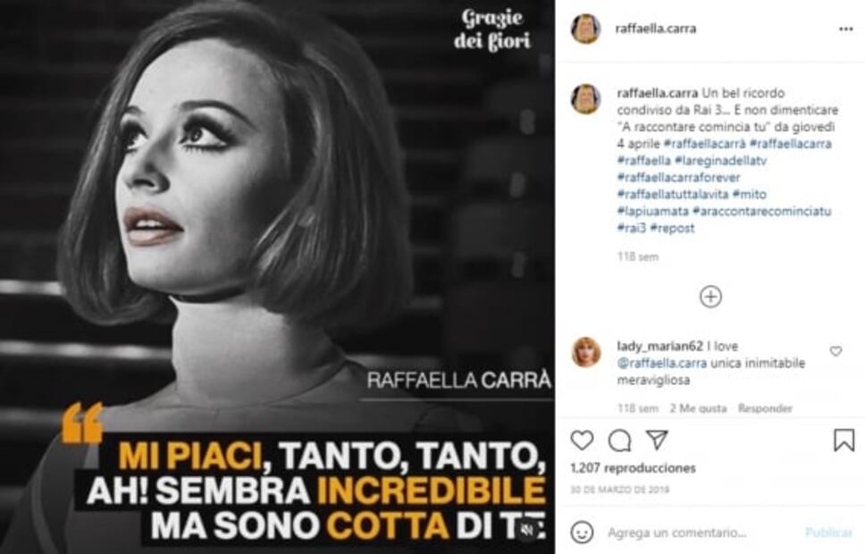 Fallece a los 78 años la cantante italiana Raffaella Carrá