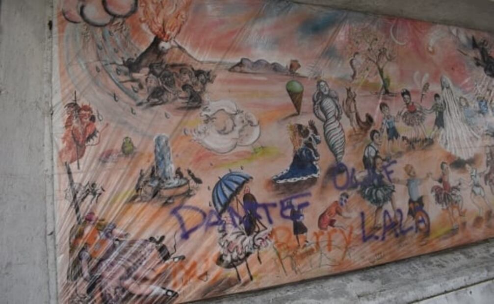 Cuando Lalo, Dante y Olaf vandalizaron el mural de “Cri Cri” en Chapultepec
