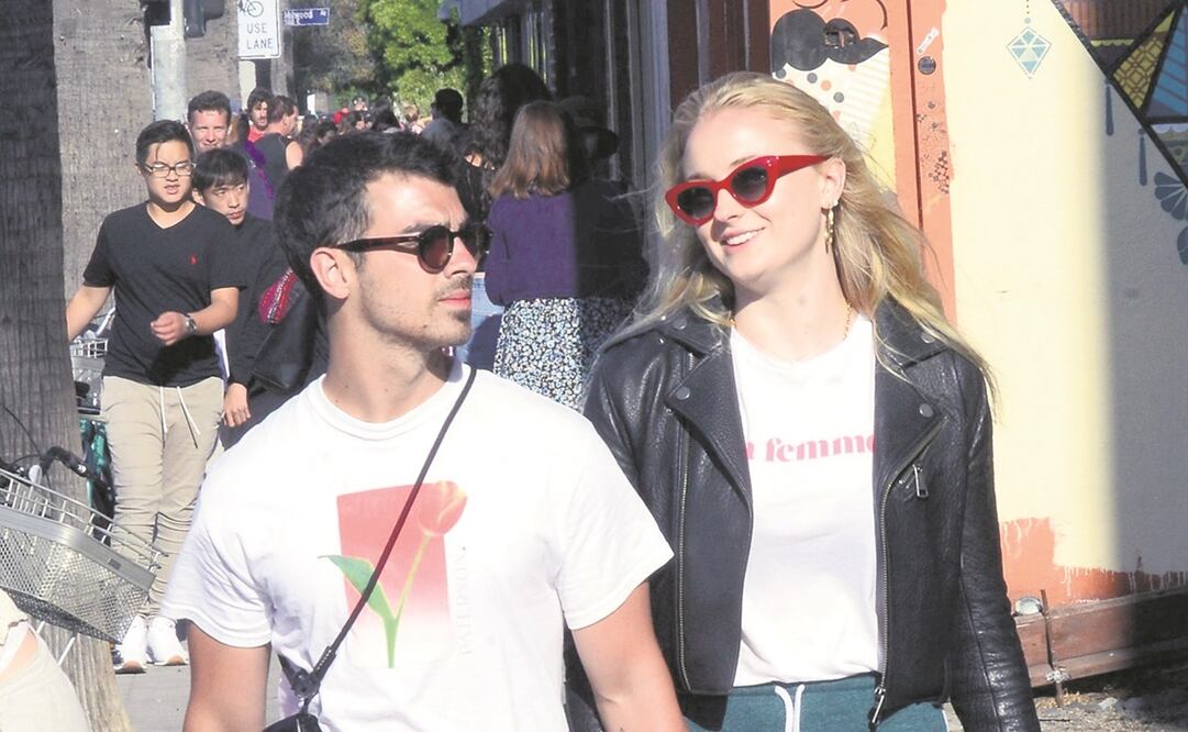 Sophie Turner y Joe Jonas. Foto: Archivo