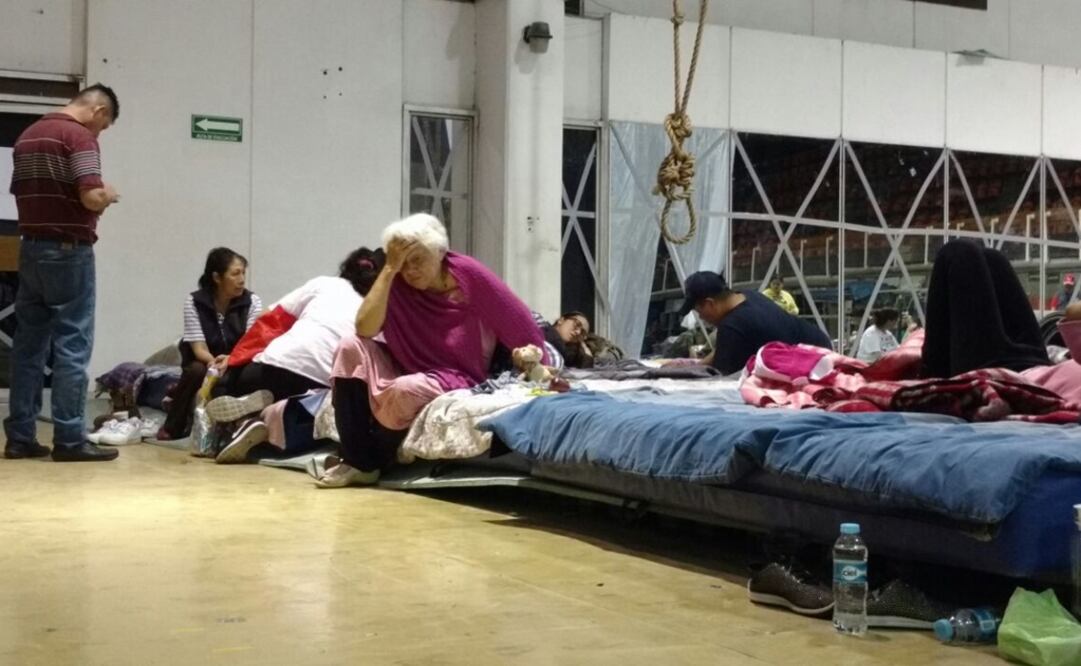 Albergue en la delegación Benito Juárez. (Foto: Gerardo Suárez/El Universal)