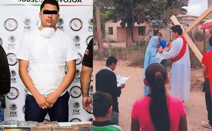 Joven pasa de interpretar a Jesucristo en Viacrucis a traficar opio y fentanilo en Sonora