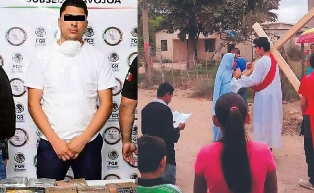 Joven pasa de interpretar a Jesucristo en Viacrucis a traficar opio y fentanilo en Sonora