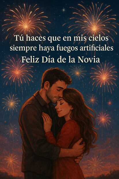 Imagen romántica. Foto: Creada con IA