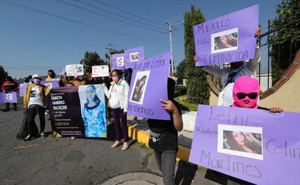 Lefni y Zareth fueron asesinadas por el mismo sujeto, denuncian colectivos feministas tras protesta en Edomex