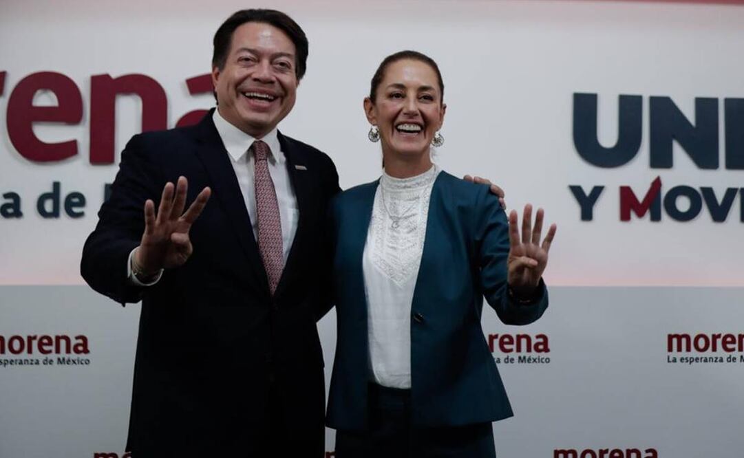 Mario Delgado y Claudia Sheinbaum. Foto: archivo/EL UNIVERSAL