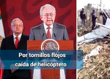 Dos tornillos sueltos, falla en el helicóptero de los Moreno Valle: SCT