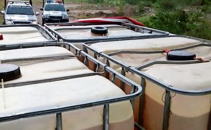 Sedena asegura mas de 9 mil litros de diesel en Puebla