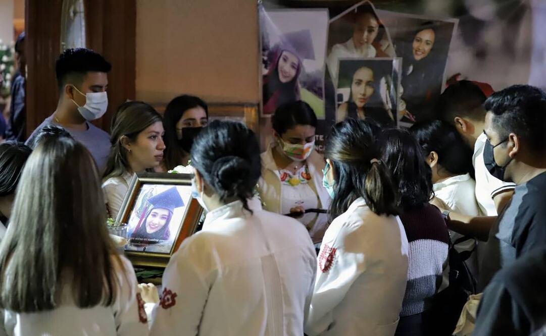 Velorio de Karen, mujer encontrada sin vida en terrenos de Tlahuac. Foto: Fernanda Rojas