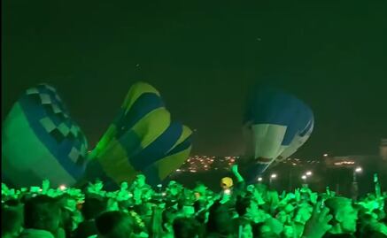 Video. Ráfaga de viento arrastra globos aerostáticos hacia multitud en festival de León; hay 12 heridos