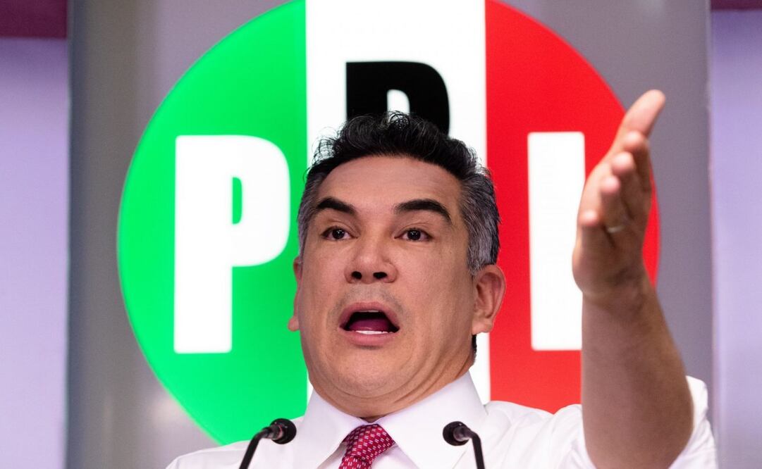 Alejandro Moreno Cárdenas, presidente del PRI, durante conferencia de prensa en la sede de su partido el pasado 28 de junio 2022. Foto: Moisés Pablo/ Cuartoscuro