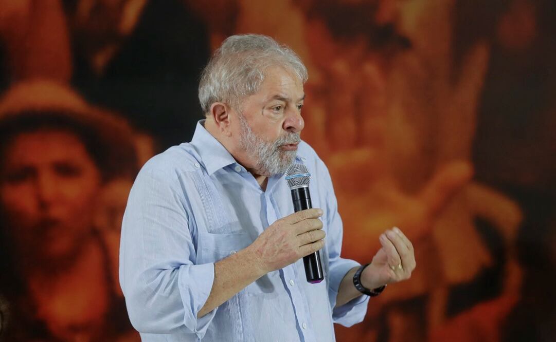 El ex presidente brasileño Luiz Inacio Lula da Silva durante una reunión de la cúpula de su Partido de los Trabajadores en Sao Paulo (Foto: AP)