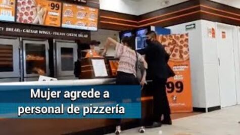 “Lady Pizza” agrede local de comida por pedirle que ingrese con cubrebocas
