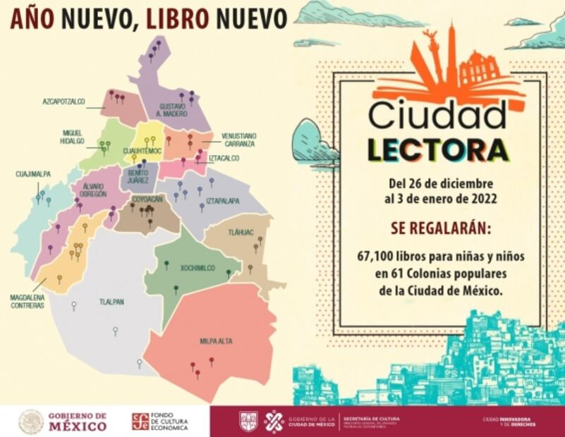 Con programa "Año Nuevo, Libro Nuevo", buscan fomentar la lectura en niños y niñas de la CDMX