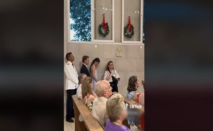 Captan a invitados de boda viendo la final del Mundial en la iglesia 