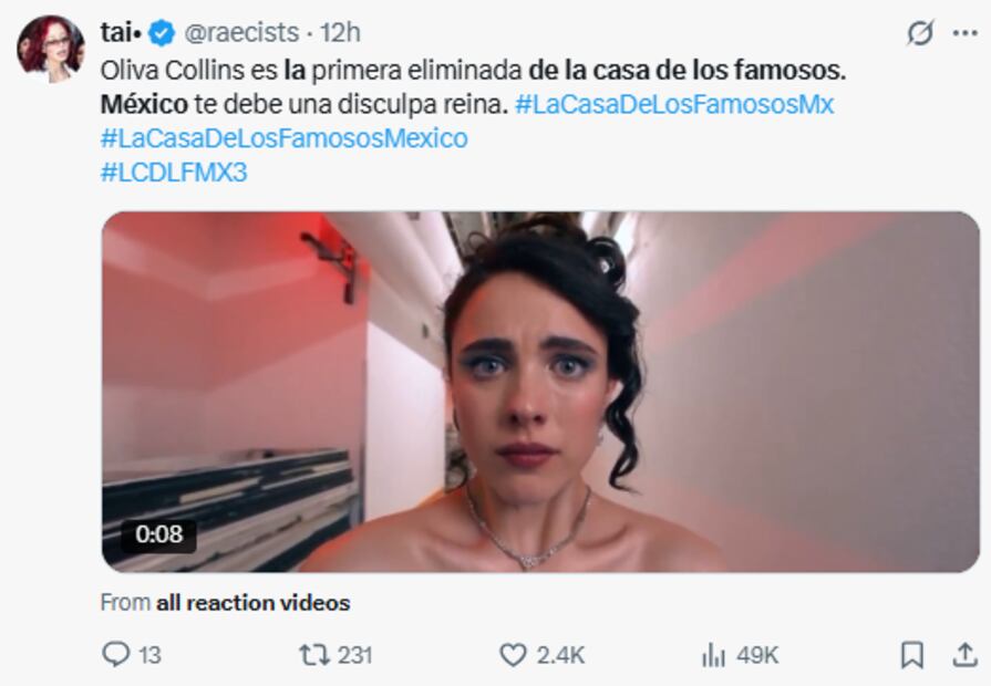 Memes de la primera eliminada de La casa de los Famosos.