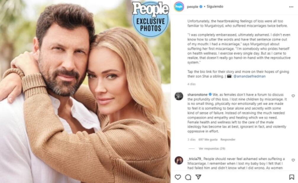 Sharon Stone comparte su dolor tras sufrir 9 abortos espontáneos 