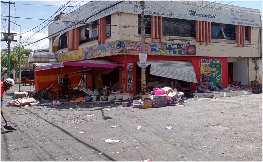 Explosión en Iztapalapa. Foto: Especial