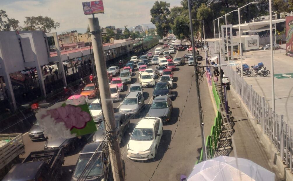 Calzada de Tlalpan Y general anaya bloqueo. Foto: Juan Carlos Williams